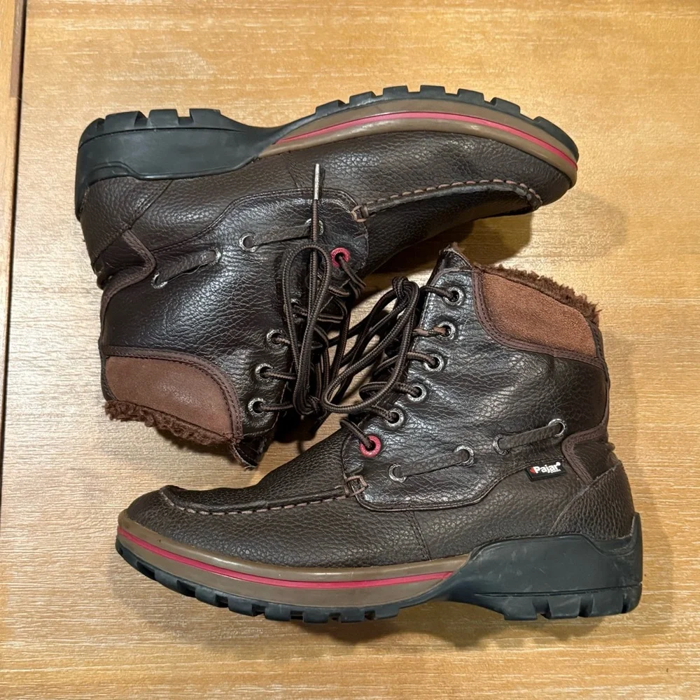 Pajar Canada Basel Men’s Winter Boot Lace Up Brown Leather Sz 11 - 11 1/2 EUR 44